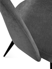 Julian Bowen Set of 2 Onyx Ella Dining Chairs - Image 9 of 11