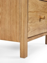 Julian Bowen Oak Coxmoor 2 Drawer Bedside - Image 9 of 10