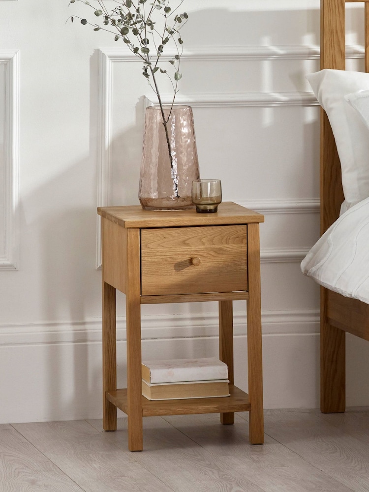 Julian Bowen Oak Coxmoor 1 Drawer - Image 1 of 10