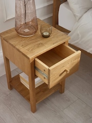 Julian Bowen Oak Coxmoor 1 Drawer - Image 5 of 10