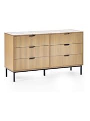 Julian Bowen Beige Sia Drawer 6 Drawer Chest - Image 2 of 8