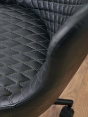 Julian Bowen Black Luxe Office Chair - Image 6 of 13