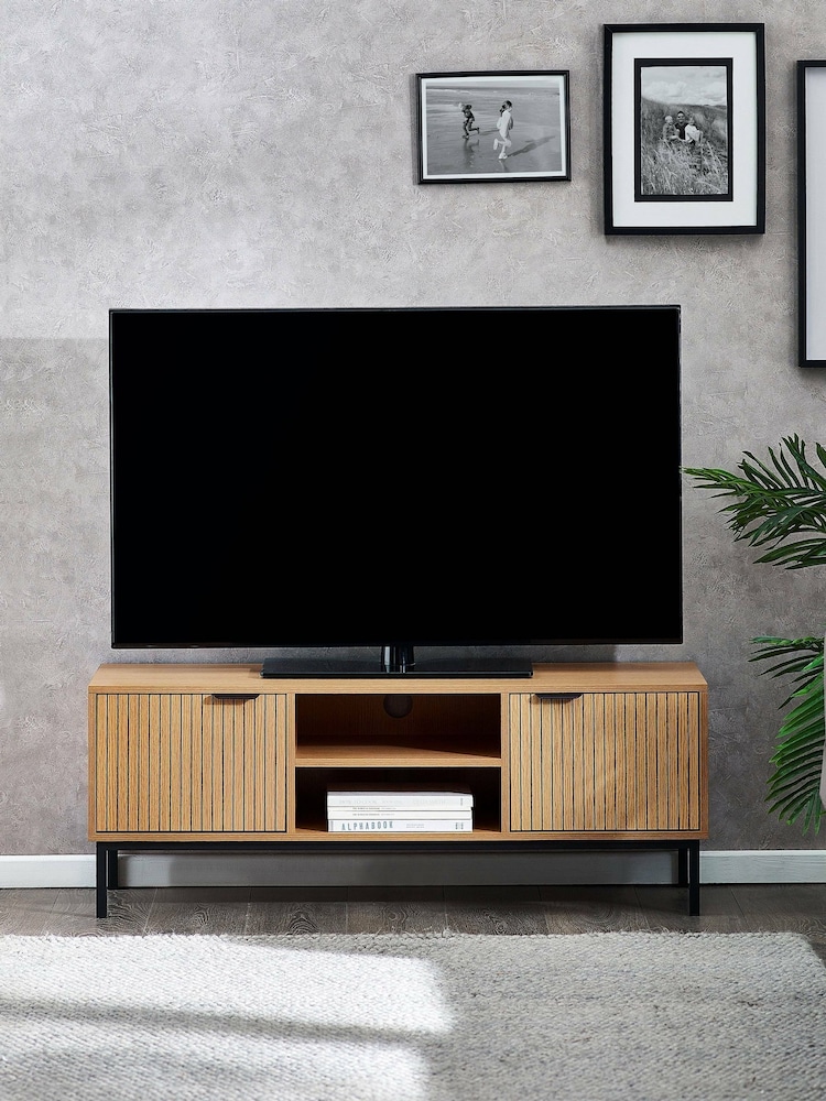 Julian Bowen Beige Sia TV Unit - Image 1 of 7