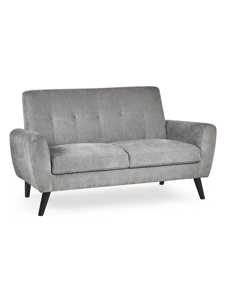 Julian Bowen Grey Monza 2 Seater Sofa - Image 2 of 10