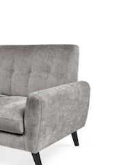 Julian Bowen Grey Monza 2 Seater Sofa - Image 9 of 10