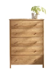 Julian Bowen Natural Coxmoor 5 Drawer Chest - Image 8 of 8