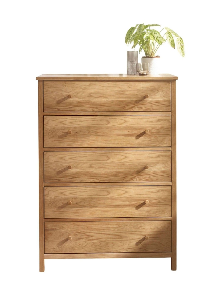 Julian Bowen Natural Coxmoor 5 Drawer Chest - Image 8 of 8 Julian Bowen Natural Coxmoor 5 Drawer Chest - Image 8 of 8