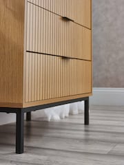Julian Bowen Beige Sia Drawer 3 Drawer Chest - Image 5 of 9