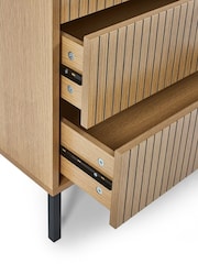 Julian Bowen Beige Sia Drawer 3 Drawer Chest - Image 7 of 9