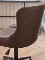 Julian Bowen Brown Luxe Office Chair - Image 10 of 13