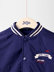 JoJo Maman Bébé Blue Bomber Jacket - Image 3 of 7