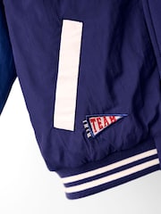 JoJo Maman Bébé Blue Bomber Jacket - Image 5 of 7