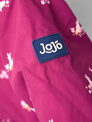 JoJo Maman Bébé Pink Reversible Fleece Lined Jacket - Image 8 of 8