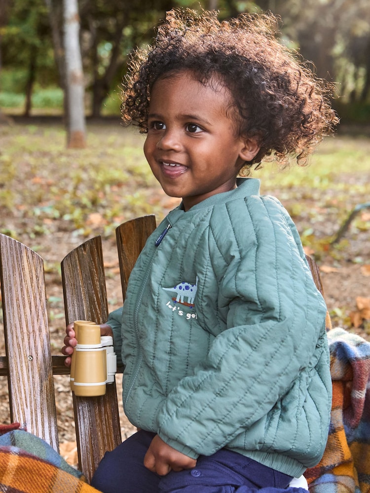 JoJo Maman Bébé Green Bomber Jacket - Image 1 of 8