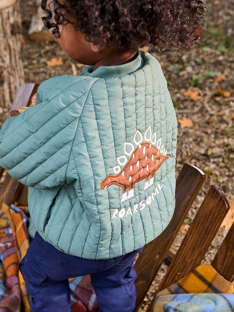 JoJo Maman Bébé Green Bomber Jacket - Image 2 of 8