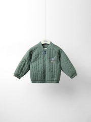 JoJo Maman Bébé Green Bomber Jacket - Image 4 of 8