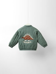 JoJo Maman Bébé Green Bomber Jacket - Image 5 of 8