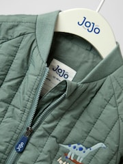 JoJo Maman Bébé Green Bomber Jacket - Image 6 of 8