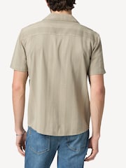 Paige Green Dried Lemongrass Stripe Jacobson Shirt - Image 2 of 4
