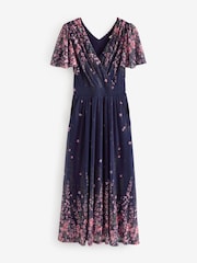 Jolie Moi Pink Wrap Maxi Dress - Image 8 of 8