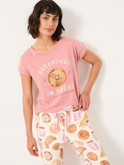 FatFace Breakfast In Bread T Shirt - Imagen 1 de 5