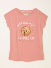 FatFace Breakfast In Bread T Shirt - Imagen 5 de 5