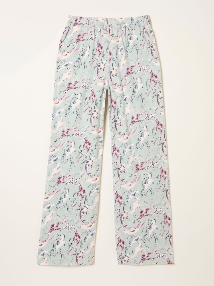 FatFace Lola Pale Blue Seal Pyjama Bottoms - Image 6 of 6