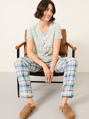 FatFace Natalie Pale Blue Seal Graphic T Shirt - Image 3 of 5