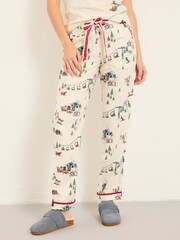 FatFace Eva Ivory Apres Ski Pyjama Bottoms - Image 1 of 5
