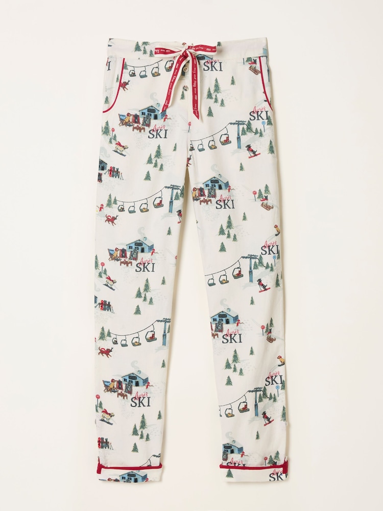 FatFace Eva Ivory Apres Ski Pyjama Bottoms - Image 5 of 5