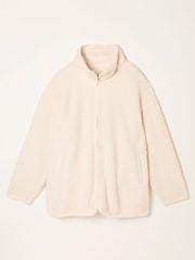 FatFace Ivory Zip Through Snuggle Top - Image 1 of 1