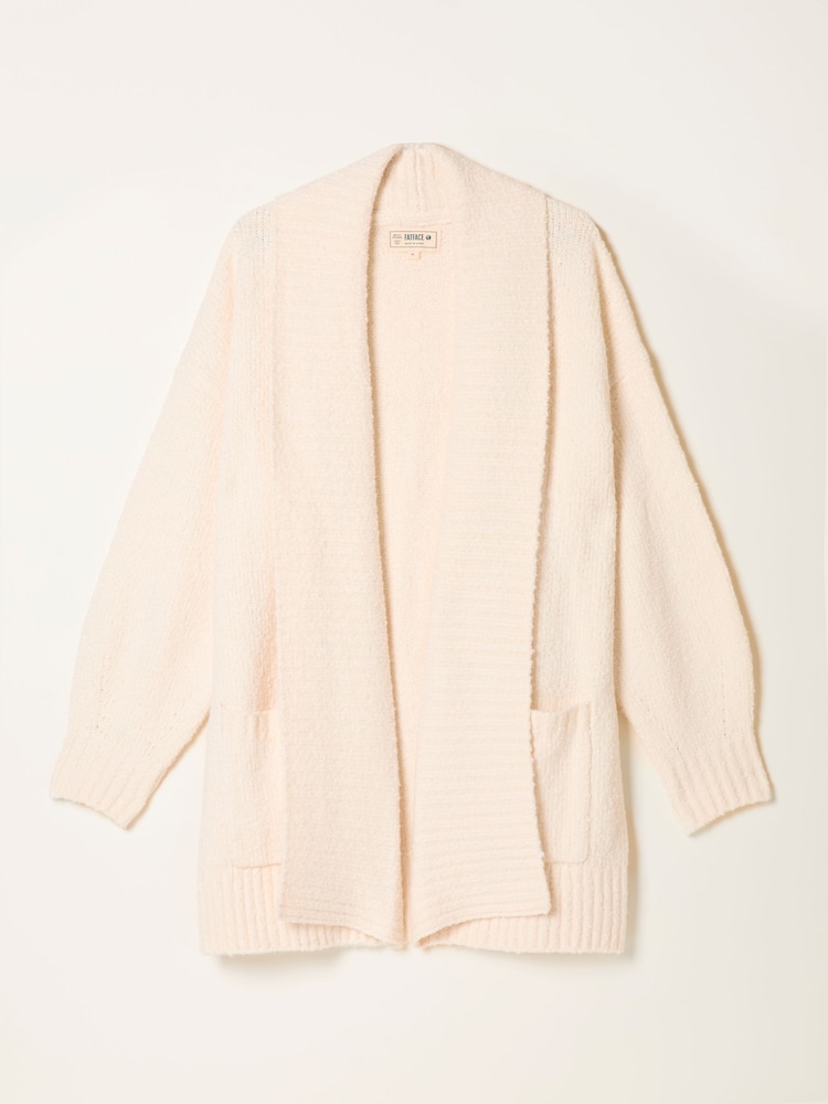FatFace Ivory Knitted Lounge Cardigan - Image 5 of 5 FatFace Ivory Knitted Lounge Cardigan - Image 5 of 5