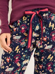 FatFace Cora Navy 12 Days Pyjama Bottoms - Image 3 of 5
