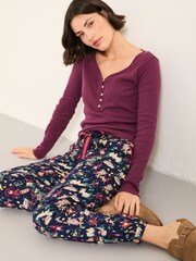 FatFace Cora Navy 12 Days Pyjama Bottoms - Image 4 of 5
