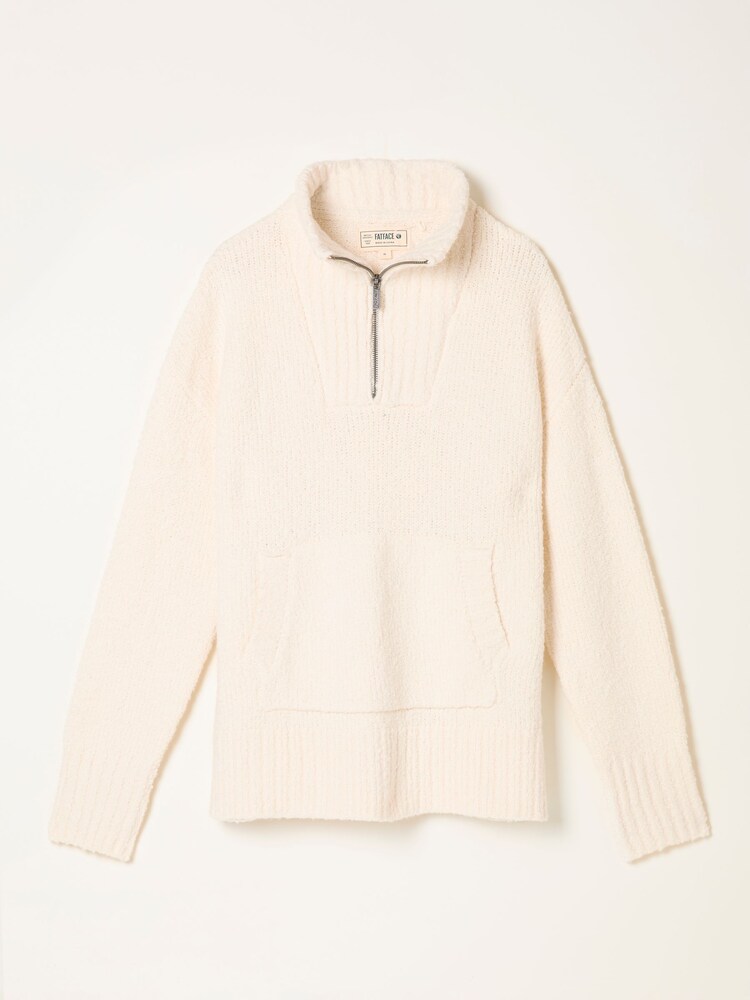 FatFace Ivory Knitted Lounge Half Neck Jumper - Image 6 of 6 FatFace Ivory Knitted Lounge Half Neck Jumper - Image 6 of 6