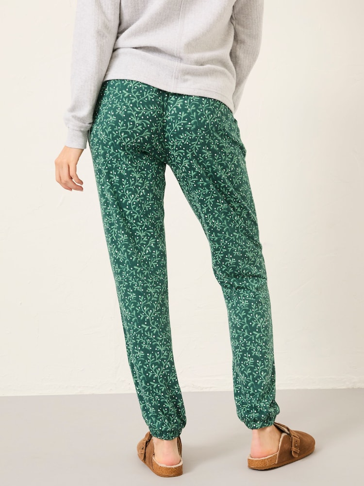 FatFace Cora Dark Green Mistletoe Pyjama Bottoms - Image 2 of 7 FatFace Cora Dark Green Mistletoe Pyjama Bottoms - Image 2 of 7
