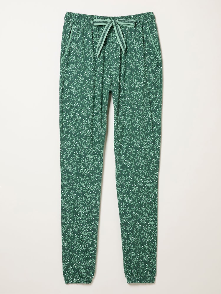 FatFace Cora Dark Green Mistletoe Pyjama Bottoms - Image 7 of 7 FatFace Cora Dark Green Mistletoe Pyjama Bottoms - Image 7 of 7