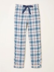 FatFace Eva Grey Marl Sparkle Check Pyjama Bottoms - Image 6 of 6