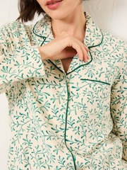 FatFace Oatmeal Mistletoe Pyjama Set - Image 5 of 8