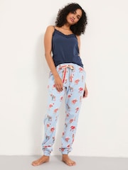 Blue Shelter Moose - Pyjamahosen von Fat Face - Bild 3 von 6