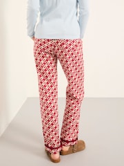 FatFace Eva Red Geo Pyjama Bottoms - Image 2 of 6