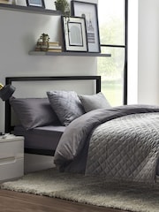 Julian Bowen Black Soto Metal Bed - Image 1 of 7