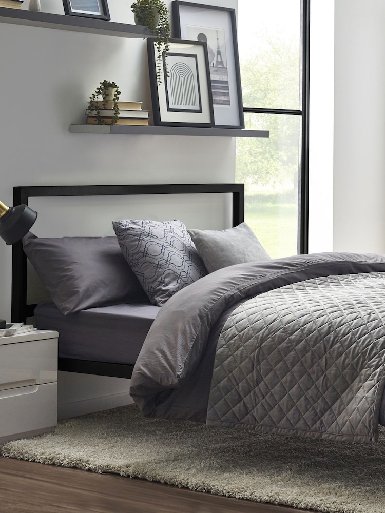 Julian Bowen Black Soto Metal Bed - Image 1 of 7