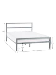 Julian Bowen Black Soto Metal Bed - Image 7 of 7