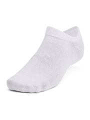 Under Armour White Cream Essential No Show Socks 6 Pack - Image 10 of 11