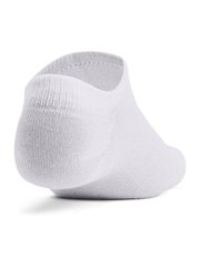 Under Armour White Cream Essential No Show Socks 6 Pack - Image 9 of 11