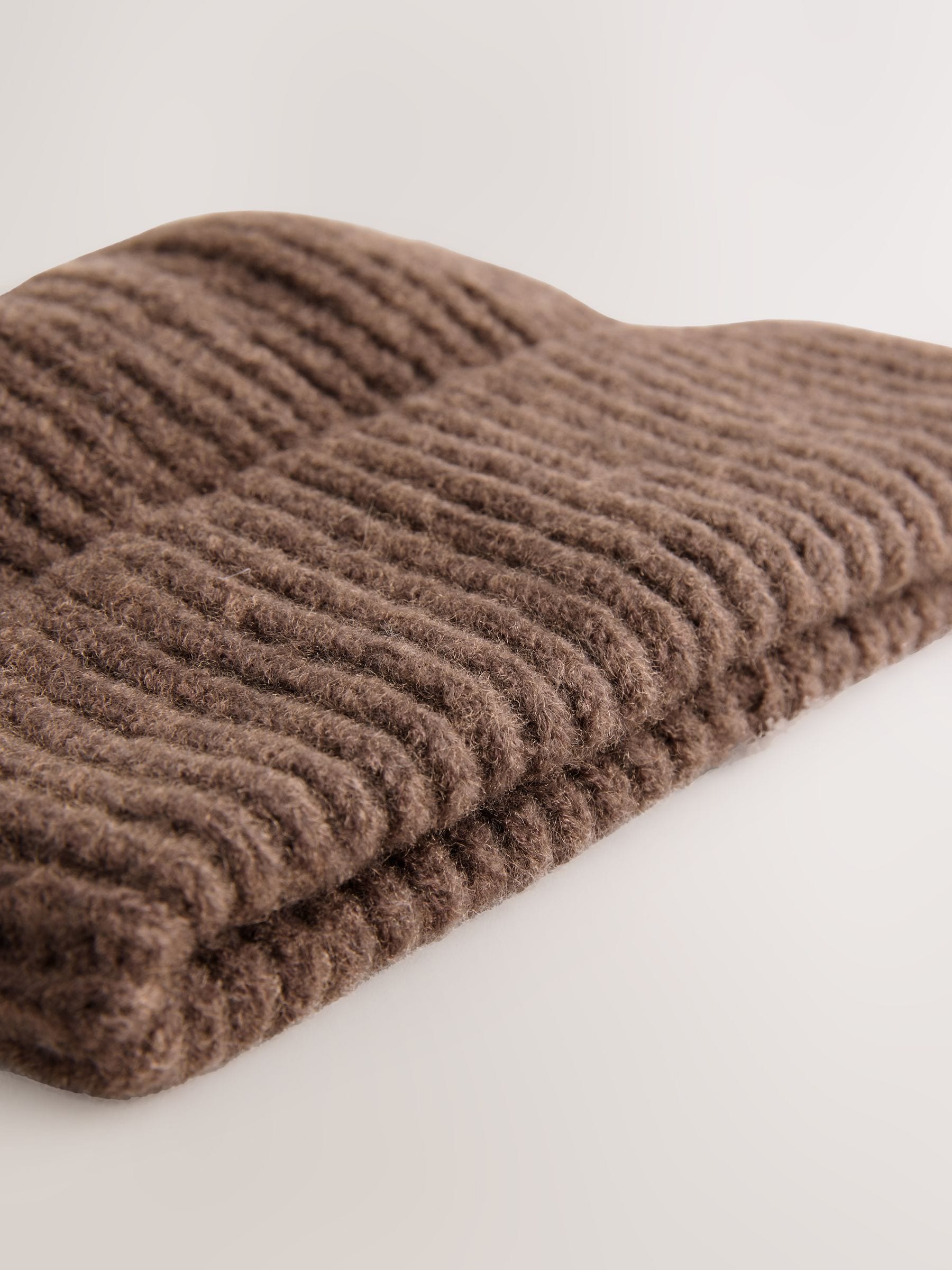 Buy Chocolate Brown Fluffy Beanie (1-16yrs) from Next USA