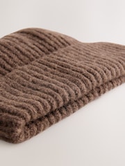 Chocolate Brown Fluffy Beanie (1-16yrs) - Image 4 of 5