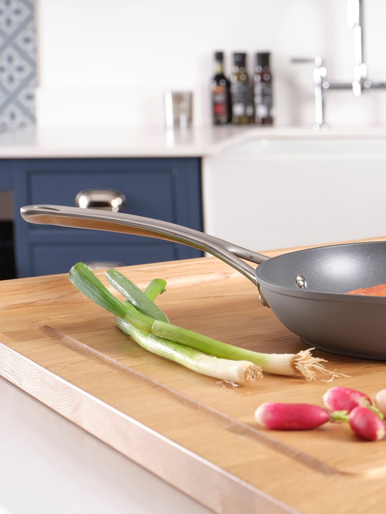 Laura Ashley Dark Slate 20cm Superior Non Stick Frying Pan - Image 1 of 4 Laura Ashley Dark Slate 20cm Superior Non Stick Frying Pan - Image 1 of 4