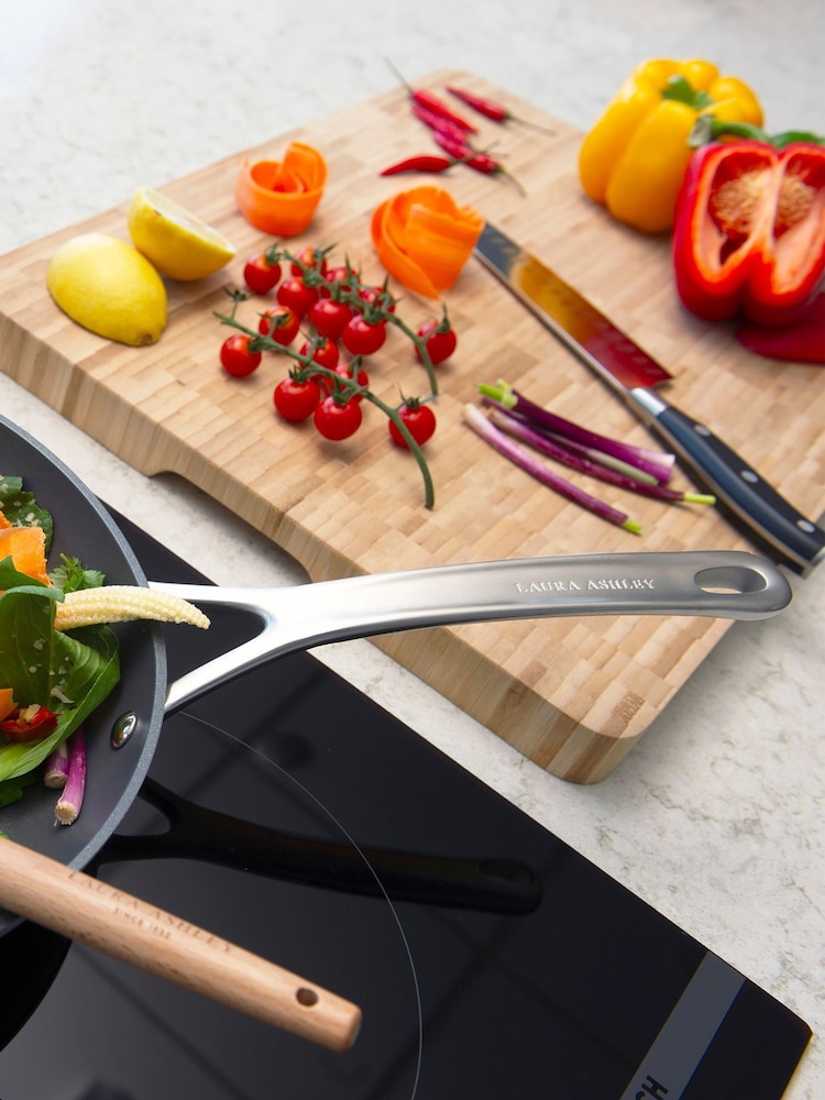 Laura Ashley Dark Slate 20cm Superior Non Stick Frying Pan - Image 2 of 4 Laura Ashley Dark Slate 20cm Superior Non Stick Frying Pan - Image 2 of 4
